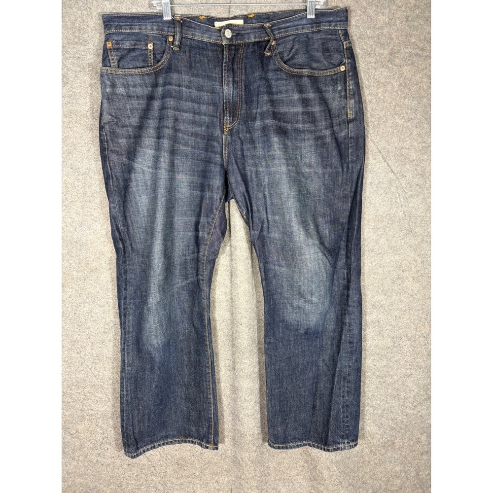 Gap 1969 Relaxed Fit Jeans Mens 36x30 Dark Worn Wash Blue Denim 180278-00